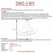 Eray Aydınlatma 2002-3 Beyaz Led Avize thumbnail 4