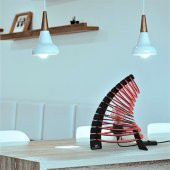 WoodACT Pinus Ofis, Ev, Dekoratif, Özel Tasarım Masa Lambası - 4