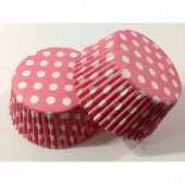 Muffin Cupcake Pembe Puantiyeli 50li Kağıt Kapsül - 1