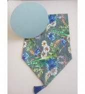 6 Kişilik Desenli Runner ve Amerikan Servis Supla Seti - 1