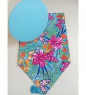 6 Kişilik Desenli Runner ve Amerikan Servis Supla Seti - 1