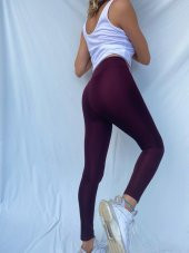 Kadın Toparlayıcı Disco Tayt Bordo thumbnail 5