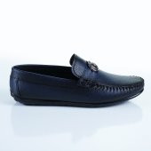 PALET Loafer Erkek Ayakkabı Deri Lacivert GG - 2