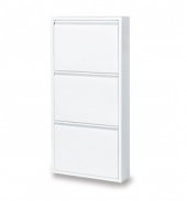 Kaser Metal 1. Kalite 3lü Metal Ayakkabılık  Beyaz - 2