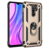 Teleplus Xiaomi Redmi 9 Kılıf Vega Yüzüklü Çift Katmanlı Tank Kapak - 4