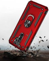 Teleplus Xiaomi Redmi 9 Kılıf Vega Yüzüklü Çift Katmanlı Tank Kapak - 9