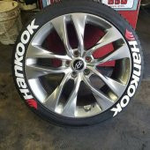 LASTİK YAZISI 8xli SET HANKOOOK 1.SINIF KALİTE SOLMAZ ARAÇ MOTORSİKLET LASTİK YAZI STIKER ETİKET - 2
