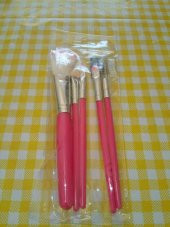 5li FIRÇA SETİ MAKYAJ İÇİN Çoklu bambu Fırçaları Çeşitli eklips - 1