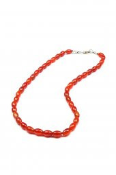 Akik Taşı Gümüş Klipsli Bayan Enerji Kolyesi FH10701 - 1