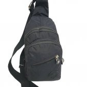 Siyah Krinkıl Kumaş Bayan El ve Omuz Çantası - 7