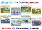 Mavi Yunus Pembe Balık ile Yavru Balina Hikaye Kartı (3-4-5 Yaş) - 4