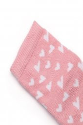 2li Bebek Asortili Kedi ve Kalp Desenli Çorap 7575-B2 - 7