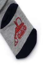 2li Bebek Asortili İş Arabası Desenli Çorap 8118-B2 - 2