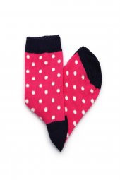 2li Kız Çocuk Asortili Puanlı ve Yıldız Desenli Çorap 9429-B2 - 2
