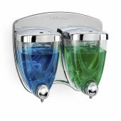 FLOSOFT İKİZ SIVI SABUNLUK VE DEZENFEKTAN VERİCİ 350 ml+350 ml KROM F038 - 1