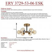 Eray Aydınlatma Topaç 6 Lı Eskitme Avize - 4