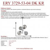 Eray Aydınlatma Topaç 4 lü Dikey Krom Avize - 4