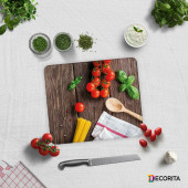 DECORITA Cam Kesme Tahtası- Ahşap ve Sebzeler - 2