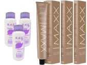 H.A.SS Oksidan 60 Ml. + Maxx Deluxe Saç Boyası 60 Ml. Karamel-8/73 (3'er Adet) thumbnail 1