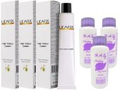 H.A.SS Oksidan 60 Ml. + Lilafix Saç Boyası 60 Ml. Koyu Kumral Dore-6/3 (3er Adet) - 1