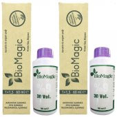 BioMagic Organik Amonyaksız Saç Boyası (Açık Küllü Kumral-8.72 )+Oksidan (2 Adet) - 1