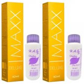 H.A.SS Oksidan 60 Ml. + Maxx Deluxe Saç Boyası 60 Ml. Kumral-7/0 (2şer Adet) - 1