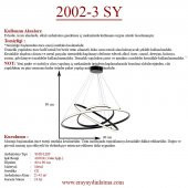 Eray Aydınlatma 2002-3 Siyah Led Avize - 4
