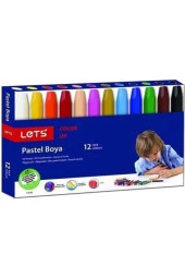 Lets Pastel Boya Karton Kutu Köşeli 12 Renk L-6120 - 1