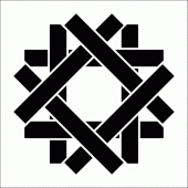 Çubuk Motif Stencil Boyama şablonu 30x30 cm, Duvar Stencil, Fayans Stencil, Mobilya Stencil - 1