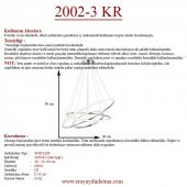 Eray Aydınlatma 2002-3 Krom Led Avize - 4