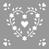 Karo Seaside Stencil Boyama şablonu 30x30 cm, Duvar Stencil, Fayans Stencil, Mobilya Stencil - 1