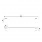 Tema Premium Serisi Banyo Uzun Havluluk Paslanmaz Altın - 2