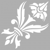 Ters Çiçek Damask Stencil Boyama şablonu 30x30cm,Duvar Stencil,Fayans Stencil,Mobilya Stencil - 1
