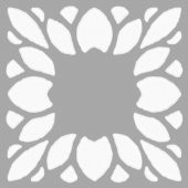 Çiçek Motifi-5 Stencil Boyama şablonu 30x30 cm, Duvar Stencil, Fayans Stencil, Mobilya Stencil - 1