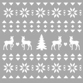 Örme Kazak Deseni Stencil Boyama şablonu 30x30 cm, Duvar Stencil, Fayans Stencil, Mobilya Stencil - 1