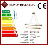 Eray Aydınlatma 2005-2 Eskitme Elips Led  Avize - 3