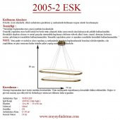 Eray Aydınlatma 2005-2 Eskitme Elips Led  Avize - 4