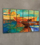 Middle Of My Mind 6 Parça Kanvas Tablo 180X90 Cm - 4