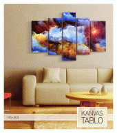 Little More Time 5 Parça Kanvas Tablo 135X85 Cm - 3