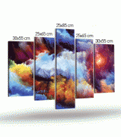 Little More Time 5 Parça Kanvas Tablo 135X85 Cm - 4