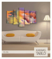 Love Song 5 Parça Kanvas Tablo 135X85 Cm - 3