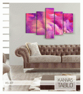Clouds 5 Parça Kanvas Tablo 135X85 Cm - 3