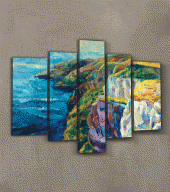 Steady 5 Parça Kanvas Tablo 135X85 Cm - 2