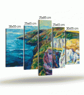 Steady 5 Parça Kanvas Tablo 135X85 Cm - 4