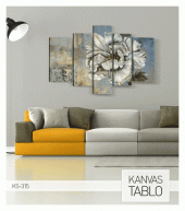 Carribean Blue 5 Parça Kanvas Tablo 135X85 Cm - 3