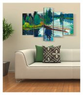 Nature 5 Parça Kanvas Tablo 135X85 Cm - 3