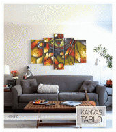 Tired of Talking 5 Parça Kanvas Tablo 135X85 Cm - 3