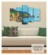 KS-334 5 Parça Kanvas Tablo 135X85 Cm - 3