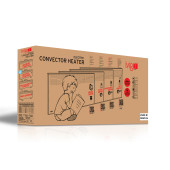 İVİGO Dijital 2500 Watt Elektrikli Konvektör Isıtıcı AYAK+ASKI / Siyah Camlı - 5