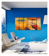 Be The Song 6 Parça Kanvas Tablo 180X90 Cm - 3